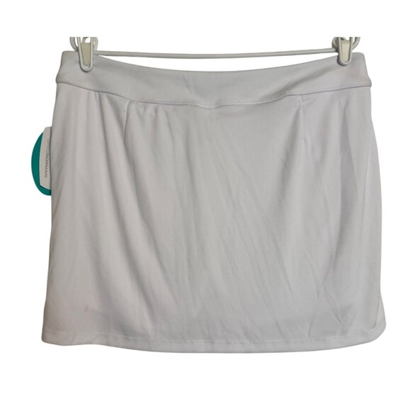 Greg Norman Golf Play Dry Skort Size Large White NWT $69 Pockets Stretchy - Picture 3 of 9